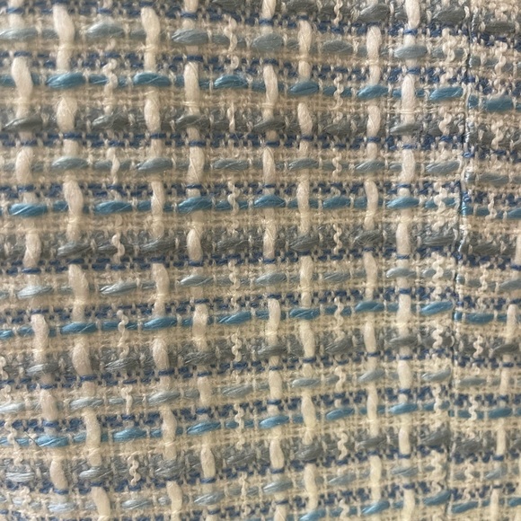 Women’s Jacket, Together, Size: 4, Color: Off-white/various blues, Front-Pockets - Picture 9 of 14